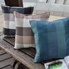 100% polyester yarn dyed check cushion