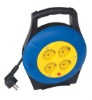 VDE SAFTY LENGHT APPOINTED 4 PLUG CABLE REEL TS-2008-C