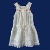 2012white with embroidery summer baby girl party dress