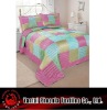 patchwork taffeta quilted bedspread