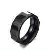 Bright Black Ceramic Rings For Men