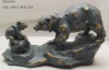 polyresin/resin bear/copper-like bear/garden decoration