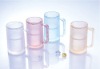 Transparent plastic frosty mug/ice mug