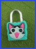 lovely fox head soft pvc cartoon lock