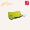 fashion yellow leather key holder case