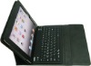 Silicone bluetooth keyboard with PU case for iPad2