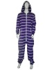 striped fleece jumpsuits for men