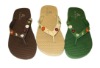 beach sandals shoes, rubber flip flop bead strap