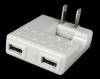 Dual 2 Port USB Wall AC Charger Adapter for iPhone iPod