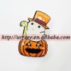 Wholesale Halloween Pumpkin LED Brooch