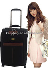 Hot selling two wheels fashion soft trolly luggage bag