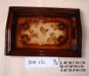 antique flavour elegant table decor wooden MDF food serving tray