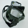 black diving mask silicone/pvc strap and skirt M-223