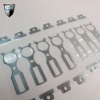 Drawing effect Metal stickers