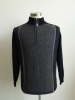 Men's pure cashmere jacquard cardigan