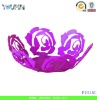 Fashional Decorative Rose Design Metal Fruit Bowl