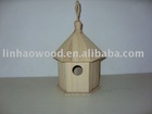 bird house wooden craft made of pine wood