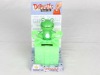 cute frog shape solar energy money saving box