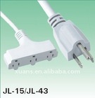 USA style UL approved JL-15/JL-43 electric 110V extension cords