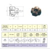 80 face mills with indexable inserts