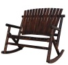 wooden rocker bench