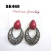 Ruby antique gun black earring jewelry