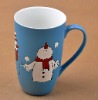 19oz ceramic gift mug for christmas with bueatiful hand painting