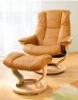 PU leather comfortable wooden and metal Leisure chair