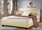 Brand New Hamburg 4ft6 Double Cream Faux Leather Bed Frame