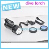 torch light rechargeable batterry waterproof 55W diving