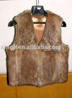 hare rabbit skin vest