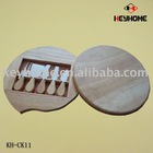 round cheese board set