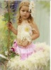 new designs fashion feather pettiskirt baby dress