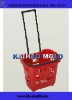 plastic shopping trolley basket injection mould