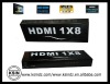 1 INPUT AND 8 OUTPUTS 3D Home theater HDMI Splitter for PC, PS3, DVD, HDTV, or DLP video projector