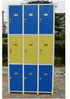 Colorful steel compartment locker