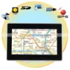 Black 5 Inch Portable TFT Touch Screen GPS Navigator