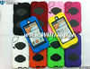 Hybrid Pc Silicon Skin Dual Color Case Cover for iPod Touch 5 With Robot Design Look