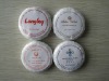 15g hotel used round white soap in pleat wrap with logo label