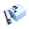 Universal plug and socket with USB port