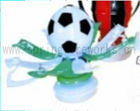 HOT!!! Football shap musical candle cake fireworks