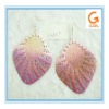 Pink painting iron earrings ladies earrings