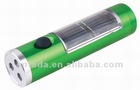 1.2V NI-MH battery 25 meters Irradiation range Aluminum alloy 3 LED solar flashlight