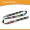 LED dog leash with reflective ribbon