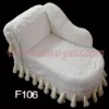 F106 Pet Sofa White Color Plush Material Dog bed Pet Products MOQ is 1000pcs Drop Shipping