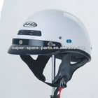 white scooter open face motorcycle helmet