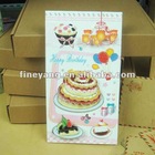 expressmix design paper craft handmade birthday card 21.5*24CM 100pcs