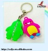 2011 hot selling teddy bear shaped rubber keychain