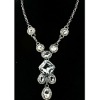 Simple Design Clear Zircon Design Necklace, Various shaped Zircon Necklace, 2012 Zircon Alloy Necklace