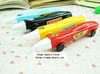 Promotional racing car ball pen with rubber wheels